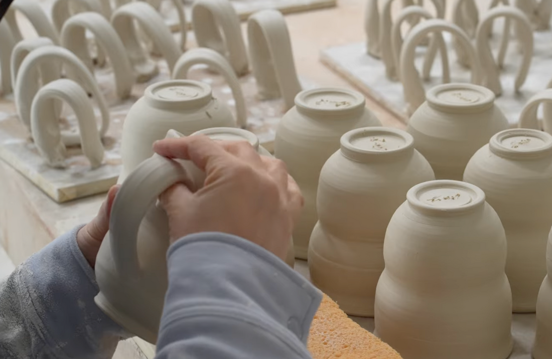 Studio Process: How to Pull and Attach Perfect Pottery Handles