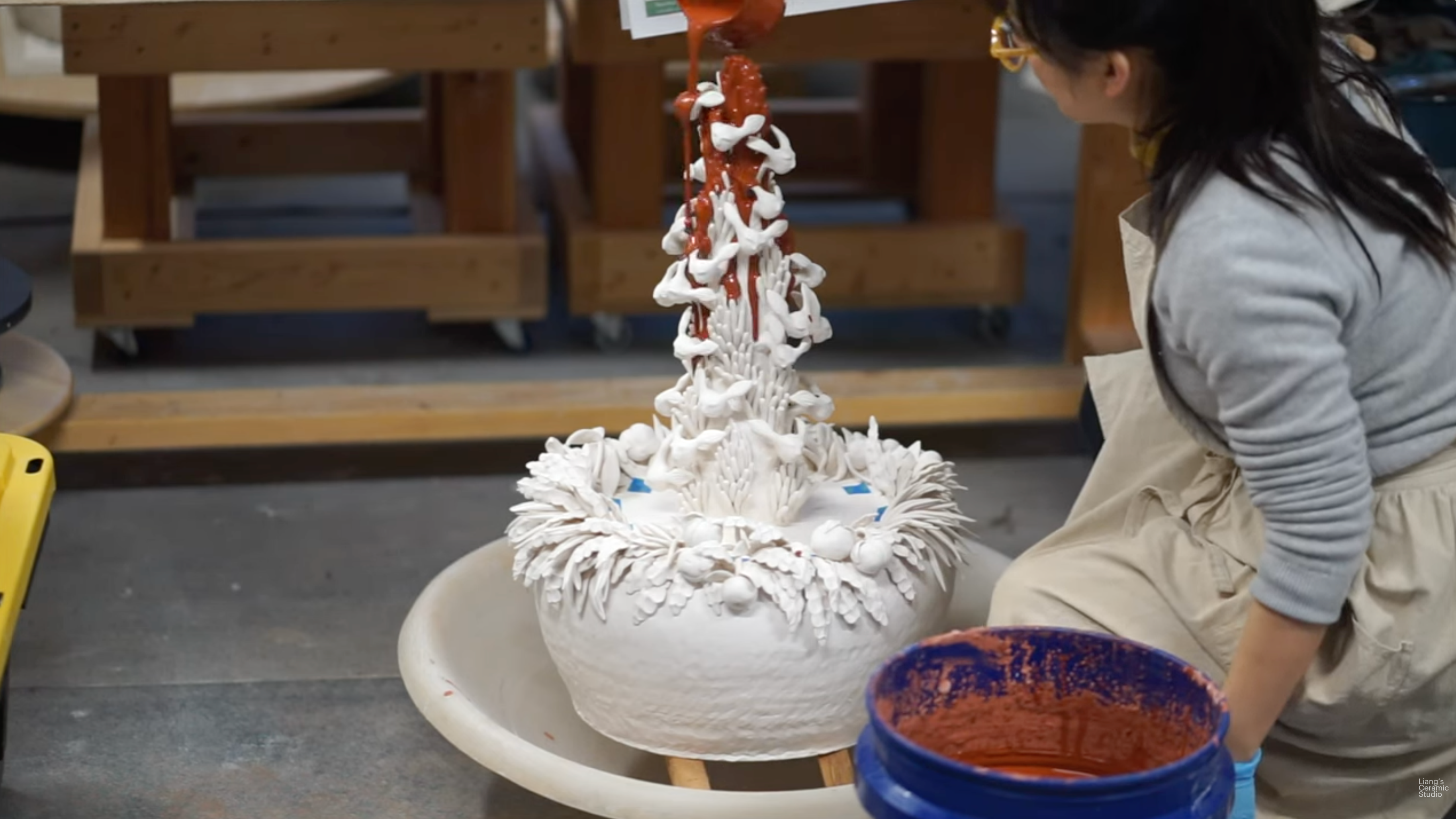 Studio Process: Glazing Large Ceramic Sculptures
