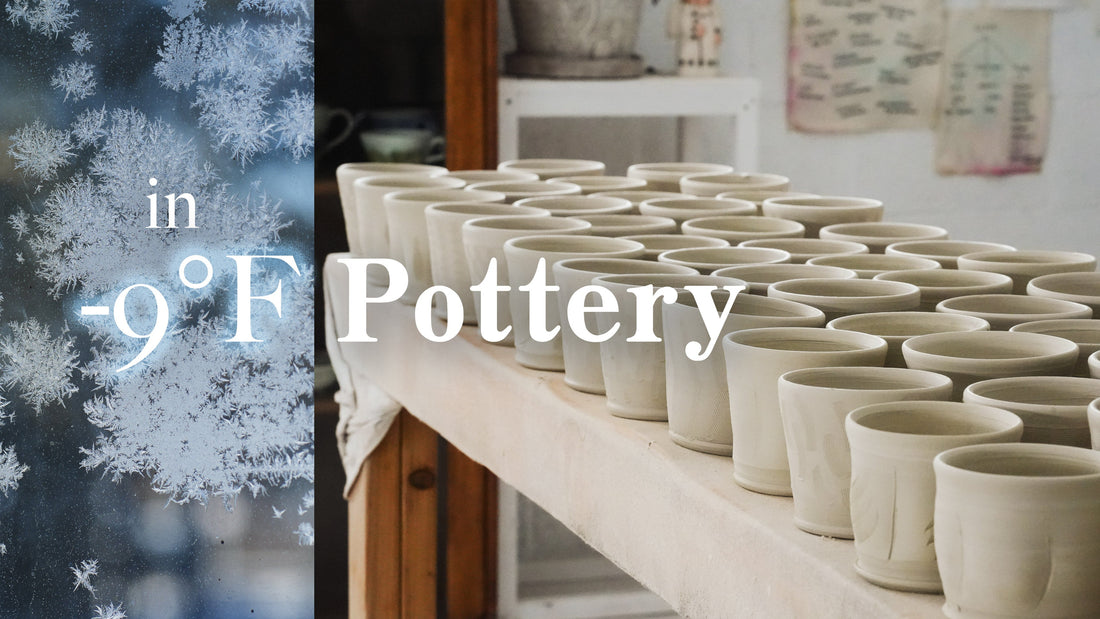 Surviving the Deep Freeze: Throwing the Spring Dawn Pink Porcelain Mugs