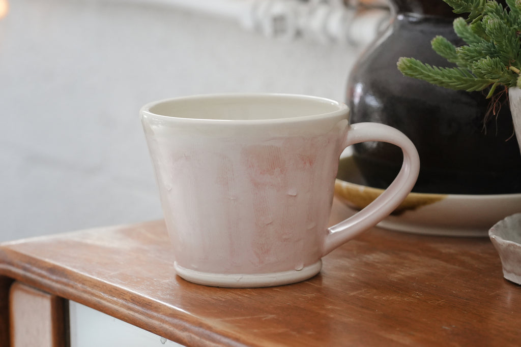 Spring Dawn Pink Porcelain Mug – No. 12