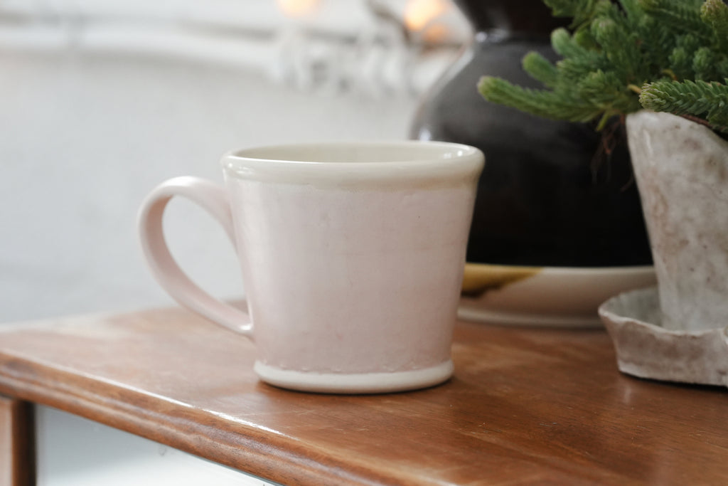 Spring Dawn Pink Porcelain Mug – No. 17