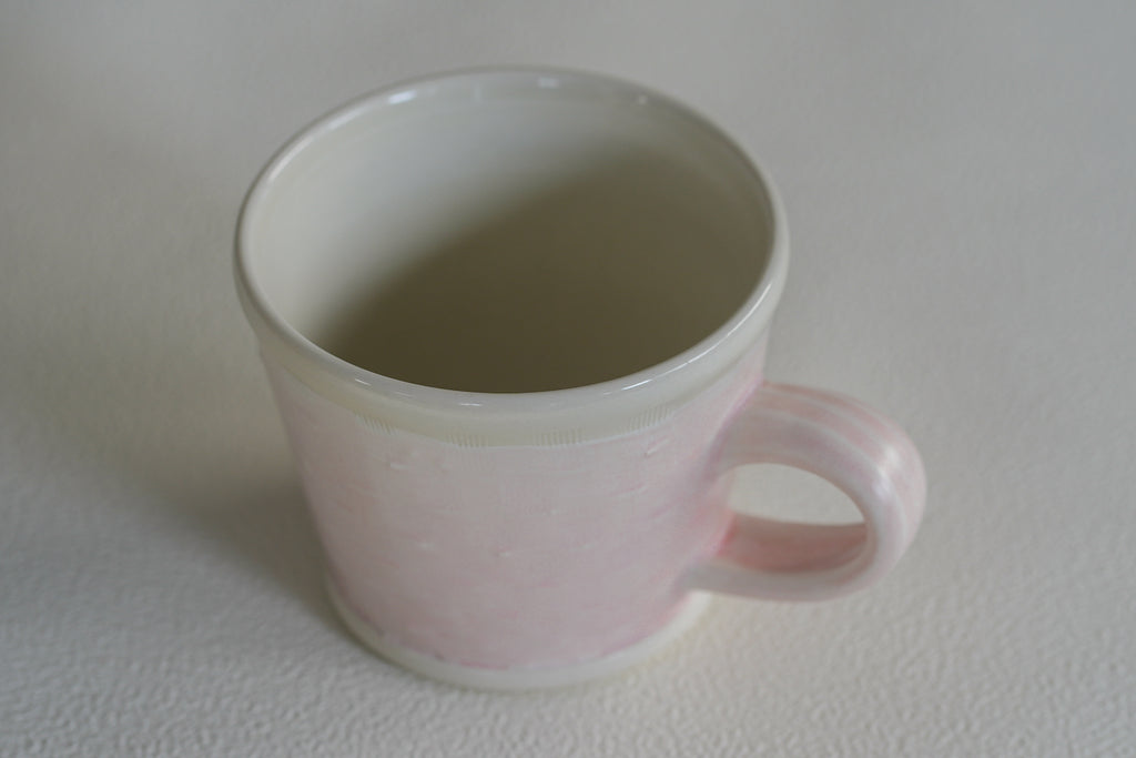 Spring Dawn Pink Porcelain Mug – No. 18