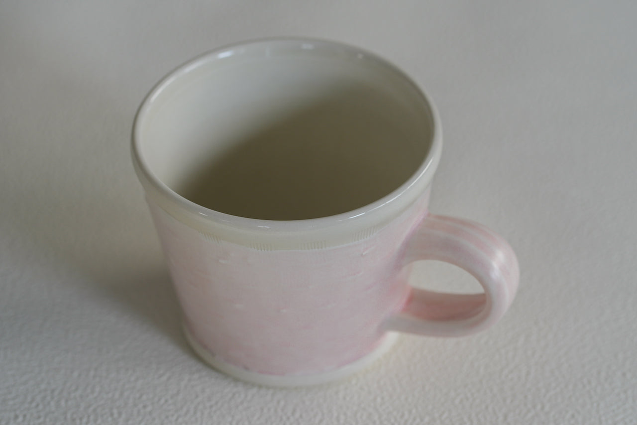 Spring Dawn Pink Porcelain Mug – No. 18