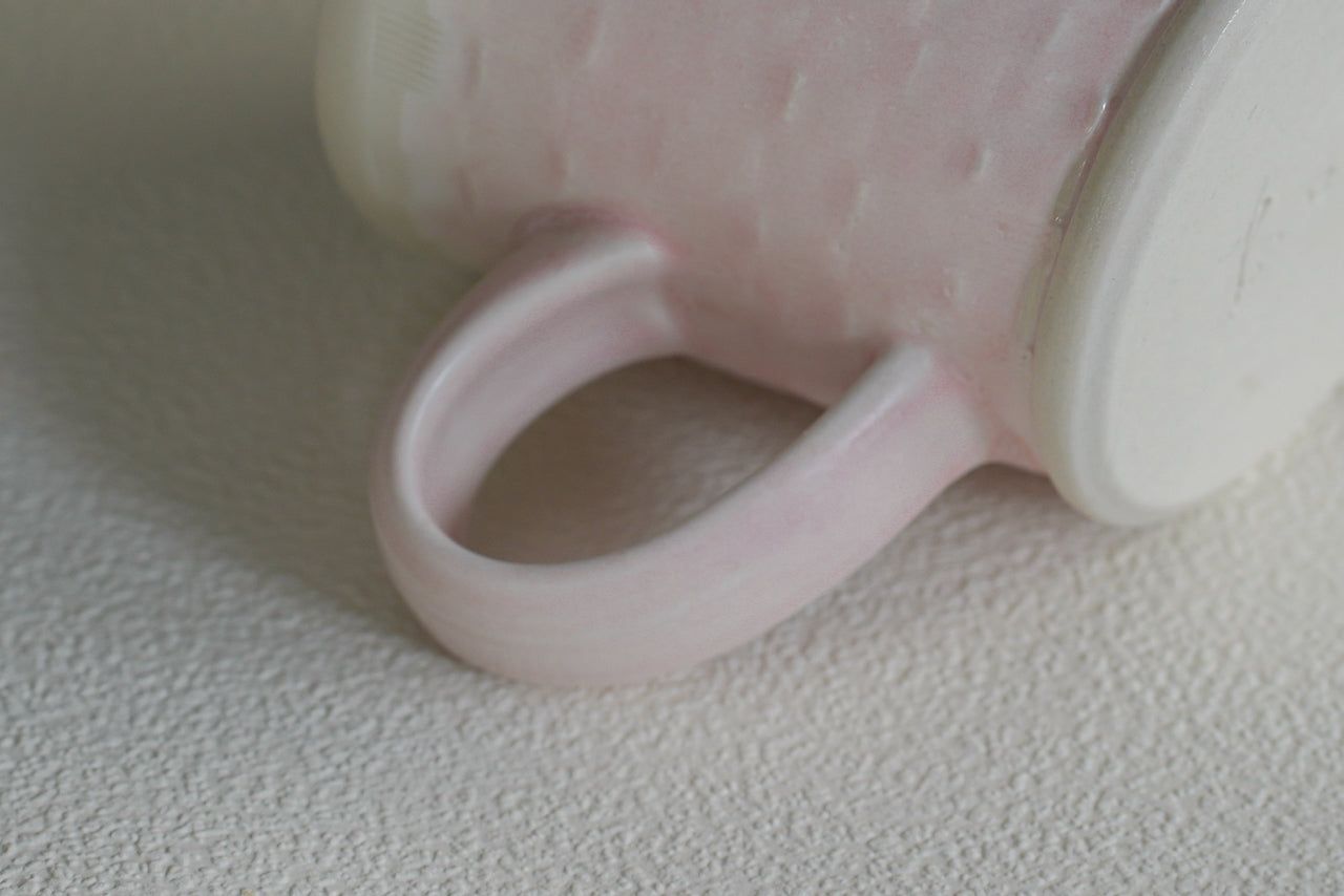 Spring Dawn Pink Porcelain Mug – No. 18