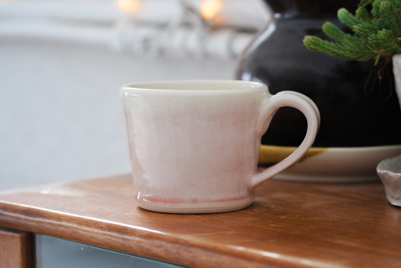 Spring Dawn Pink Porcelain Mug – No. 19