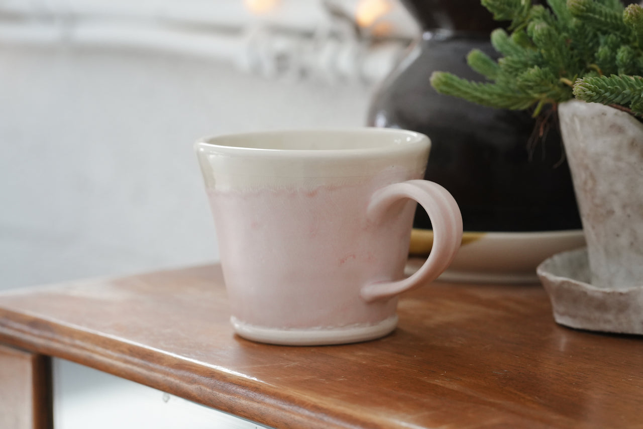 Spring Dawn Pink Porcelain Mug – No. 22