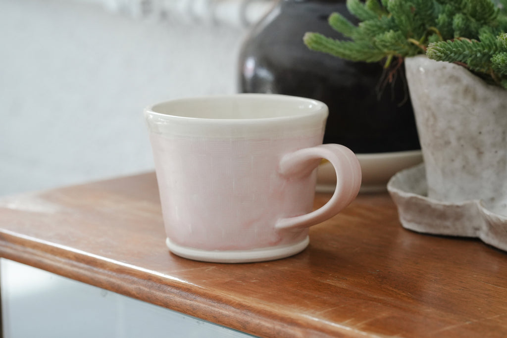 Spring Dawn Pink Porcelain Mug – No. 24