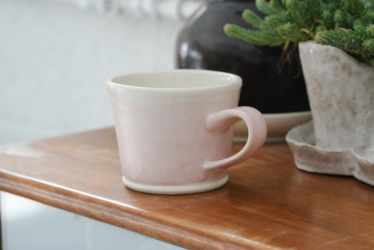 Spring Dawn Pink Porcelain Mug – No. 24