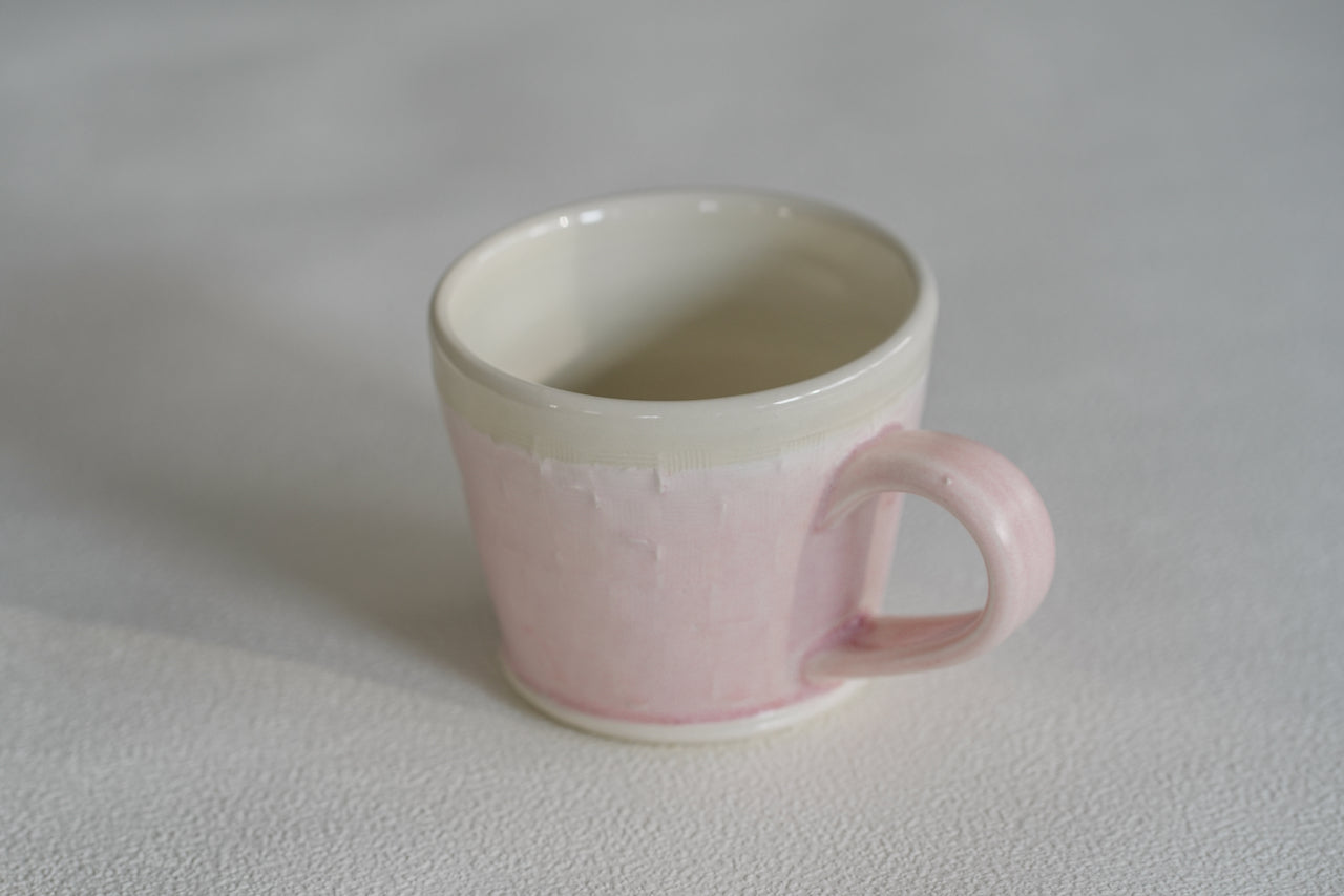 Spring Dawn Pink Porcelain Mug – No. 24