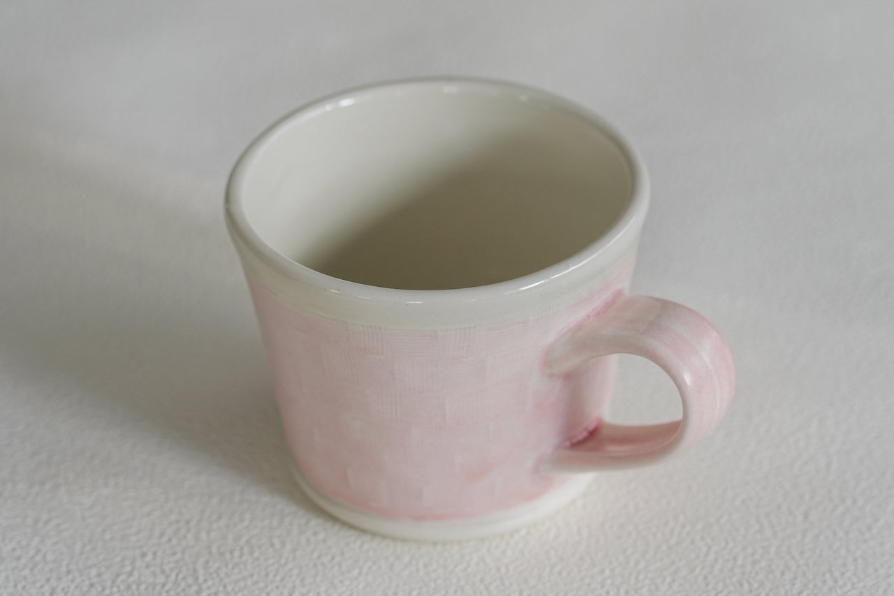 Spring Dawn Pink Porcelain Mug – No. 28