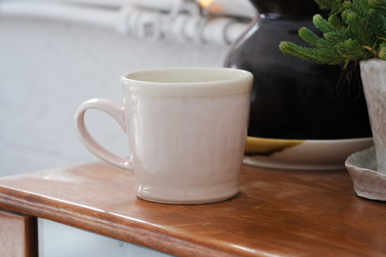 Spring Dawn Pink Porcelain Mug – No. 30