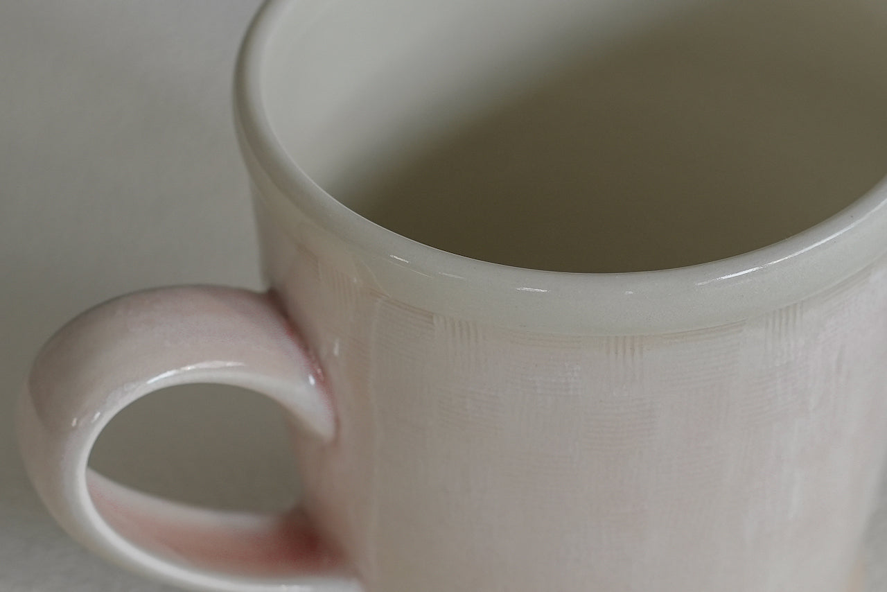 Spring Dawn Pink Porcelain Mug – No. 30