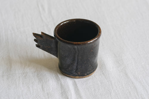 Black Bird Earthenware Mug(Small Brown) – No. 1