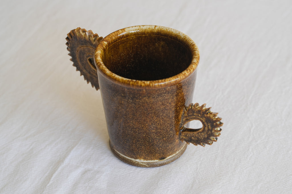Black Bird Earthenware Mug(Brown) – No. 5